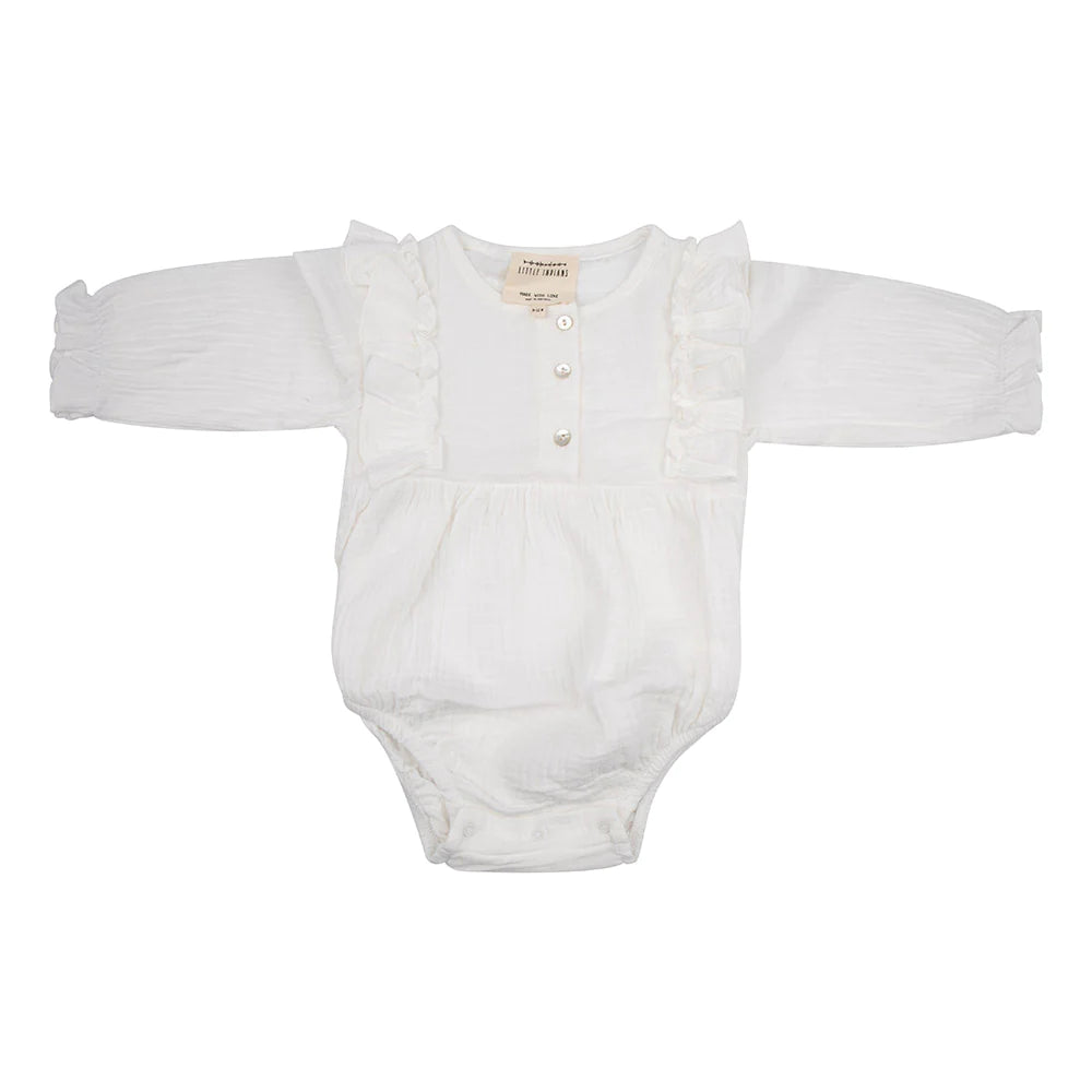 Long sleeve sales ruffle onesie